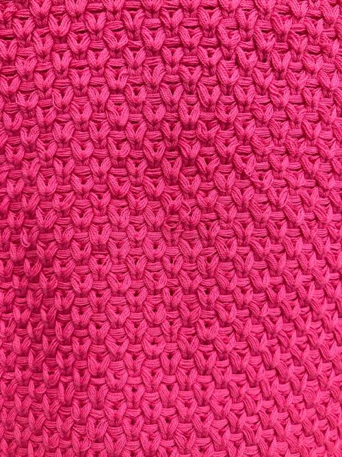 PINKO（ピンコ）PINKO (ピンコ) ビジューニットジャケットセットアップ ショッキングピンク サイズ:Sの古着・服飾アイテム