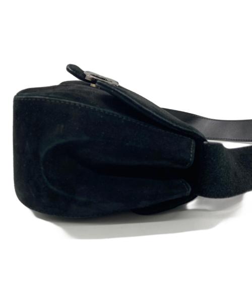 Salvatore Ferragamo（サルヴァトーレ フェラガモ）Salvatore Ferragamo (サルヴァトーレ フェラガモ) ベロアハンドバッグ ブラックの古着・服飾アイテム