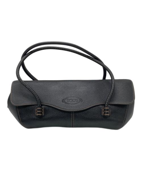 TOD'S（トッズ）TOD'S (トッズ) Corniche Wave East West Bag ブラックの古着・服飾アイテム