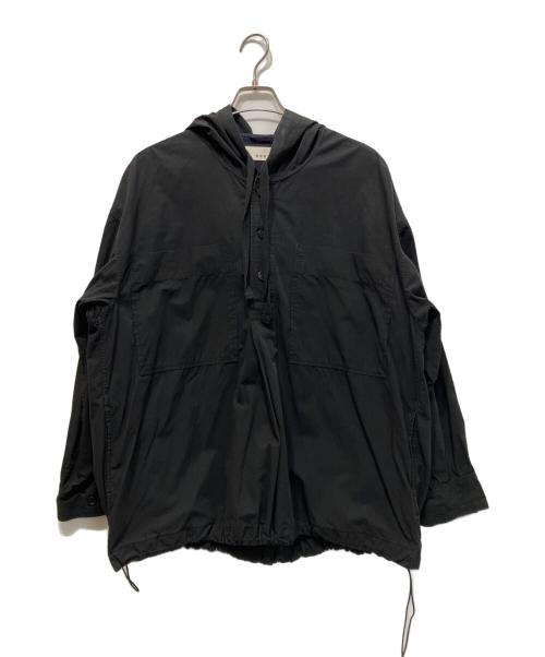 6397（シックススリーナインセブン）6397 (シックススリーナインセブン) COTTON ANORAK/コットンアノラックパーカー ブラック サイズ:Lの古着・服飾アイテム
