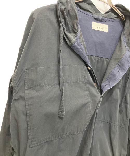 6397（シックススリーナインセブン）6397 (シックススリーナインセブン) COTTON ANORAK/コットンアノラックパーカー ブラック サイズ:Lの古着・服飾アイテム