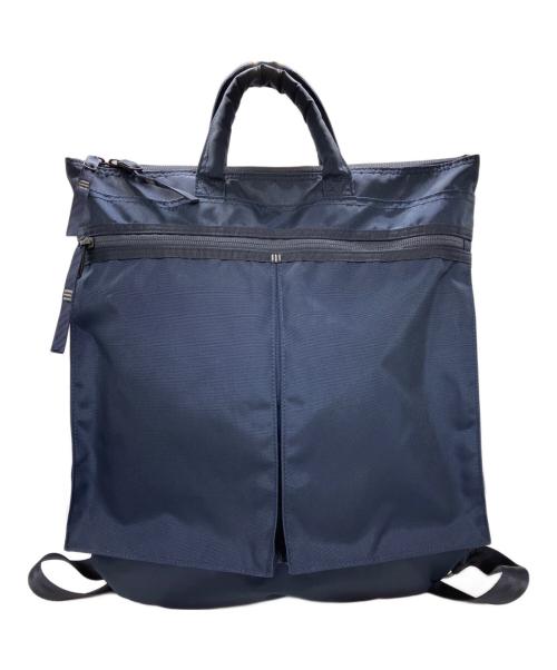Porter Classic（ポータークラシック）Porter Classic (ポータークラシック) muatsu (ムアツ) RECYCLE NYLON HELMET CASE RUCKSACK ネイビーの古着・服飾アイテム