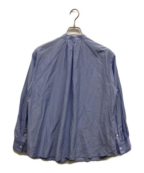 Spick and Span（スピック＆スパン）Spick and Span (スピック＆スパン) コットンシルクギャザーシャツ ブルー サイズ:Freeの古着・服飾アイテム