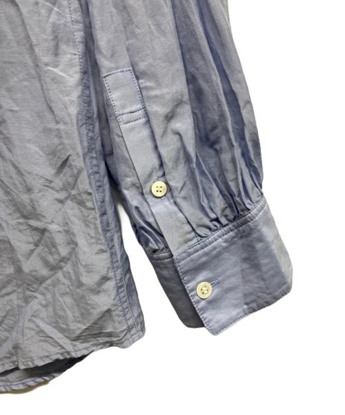 Spick and Span（スピック＆スパン）Spick and Span (スピック＆スパン) コットンシルクギャザーシャツ ブルー サイズ:Freeの古着・服飾アイテム
