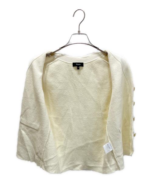 theory（セオリー）theory (セオリー) Texture Boucle Button Front Gilet アイボリー サイズ:Mの古着・服飾アイテム