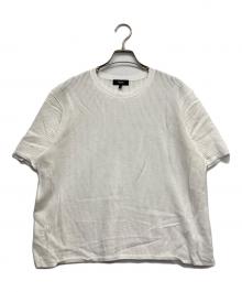 theory（セオリー）の古着「WOOSTER CREPE KNIT POINTELLE TEE」｜ホワイト