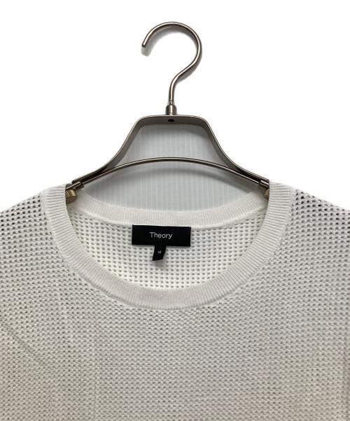 theory（セオリー）theory (セオリー) WOOSTER CREPE KNIT POINTELLE TEE ホワイト サイズ:Mの古着・服飾アイテム
