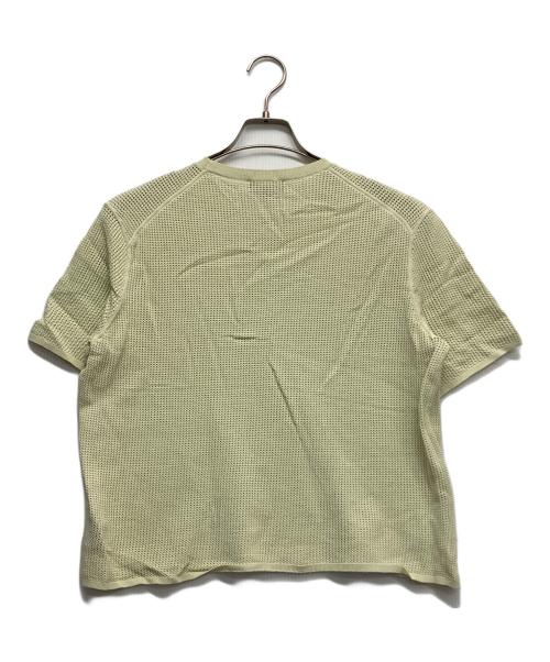 theory（セオリー）theory (セオリー) WOOSTER CREPE KNIT POINTELLE TEE ライトグリーン サイズ:Sの古着・服飾アイテム