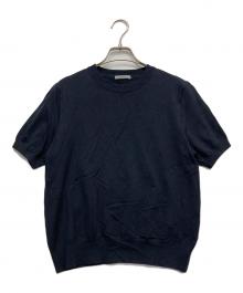 theory luxe（セオリーリュクス）の古着「Washable Silk Shay Sweater」｜ネイビー
