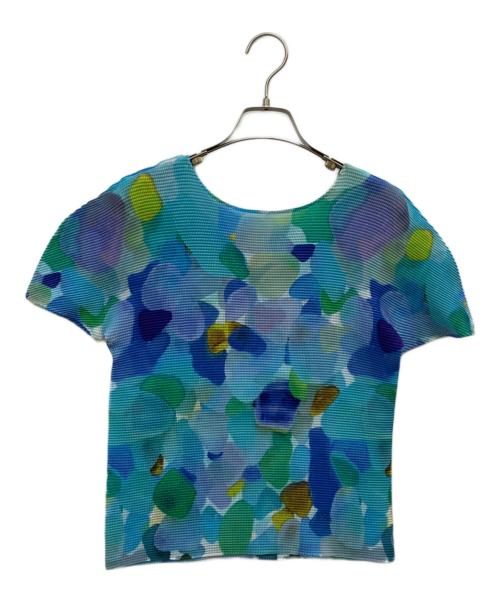 me ISSEY MIYAKE（ミーイッセイ ミヤケ）me ISSEY MIYAKE (ミーイッセイ ミヤケ) SEA GLASS ブルー×グリーン サイズ:Fの古着・服飾アイテム