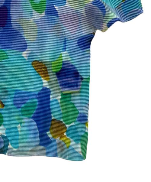 me ISSEY MIYAKE（ミーイッセイ ミヤケ）me ISSEY MIYAKE (ミーイッセイ ミヤケ) SEA GLASS ブルー×グリーン サイズ:Fの古着・服飾アイテム