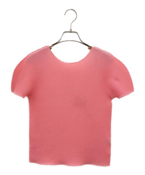 me ISSEY MIYAKE（ミーイッセイ ミヤケ）me ISSEY MIYAKE (ミーイッセイ ミヤケ) STRETCH PLEATS 1 ピンク サイズ:Freeの古着・服飾アイテム