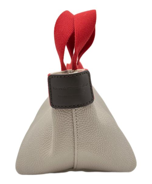 Herve Chapelier（エルベシャプリエ）Herve Chapelier (エルベシャプリエ) リュクス舟形トートバッグ ベージュ×レッドの古着・服飾アイテム