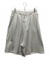 ANCELLM（アンセルム）の古着「3/4 TUCK SWEAT SHORTS」｜ライトグレー