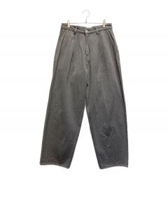 中古・古着通販】ANCELLM (アンセルム) BACKSATIN BELTLESS SLACKS