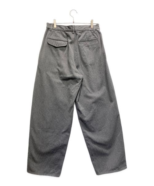 Graphpaper（グラフペーパー）Graphpaper (グラフペーパー) Colorfast Denim 2 Tuck Pants グレー サイズ:2の古着・服飾アイテム