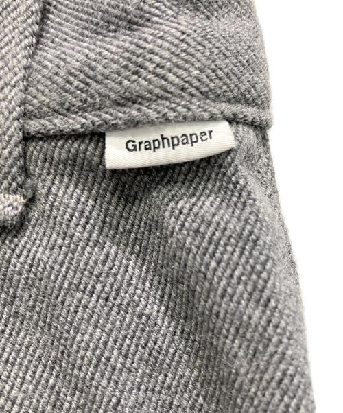 Graphpaper（グラフペーパー）Graphpaper (グラフペーパー) Colorfast Denim 2 Tuck Pants グレー サイズ:2の古着・服飾アイテム