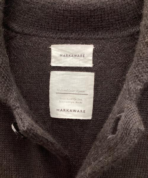 MARKAWARE（マーカウェア）MARKAWARE (マーカウェア) POLO COLLAR CARDIGAN ALPACA ブラウン サイズ:3の古着・服飾アイテム