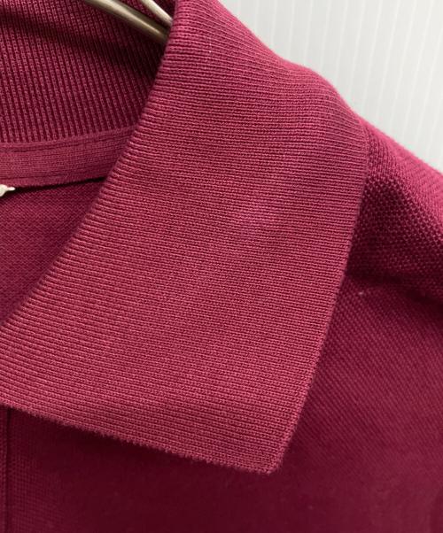 AURALEE（オーラリー）AURALEE (オーラリー) SUPER FINE COTTON SALT SHRINK PIQUE BIG POLO ワインレッド サイズ:5の古着・服飾アイテム
