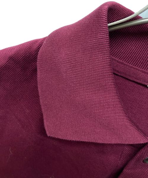 AURALEE（オーラリー）AURALEE (オーラリー) SUPER FINE COTTON SALT SHRINK PIQUE BIG POLO ワインレッド サイズ:5の古着・服飾アイテム