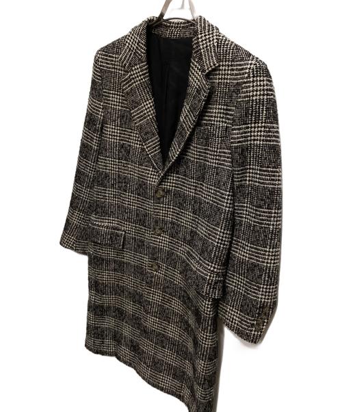 AMI Alexandre Mattiussi（アミアレクサンドルマテュッシ）AMI Alexandre Mattiussi (アミアレクサンドルマテュッシ) チェックコート ブラック サイズ:44の古着・服飾アイテム