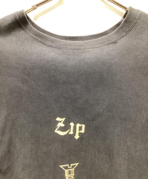 BOWWOW（バウワウ）BOWWOW (バウワウ) ZIP DAMAGED CREW SWEAT ブラック サイズ:Mの古着・服飾アイテム