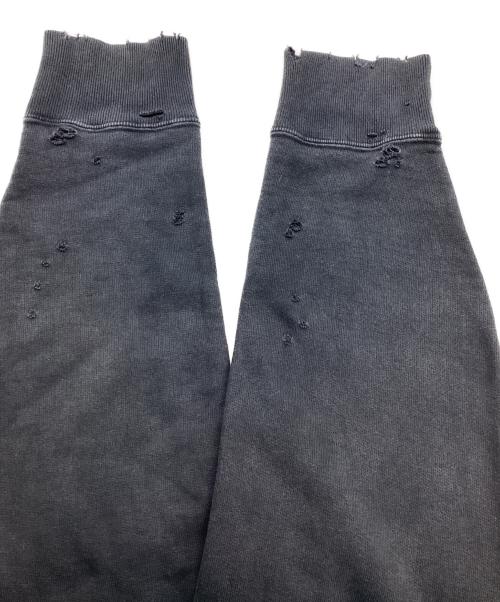 BOWWOW（バウワウ）BOWWOW (バウワウ) ZIP DAMAGED CREW SWEAT ブラック サイズ:Mの古着・服飾アイテム