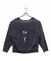 BOWWOW（バウワウ）の古着「ZIP DAMAGED CREW SWEAT」｜ブラック