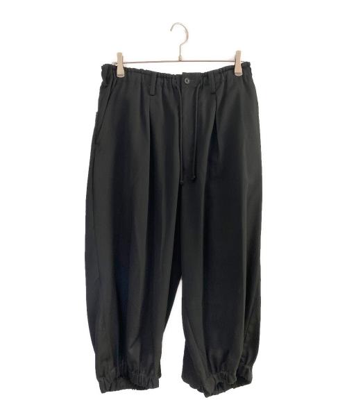 Yohji Yamamoto pour homme（ヨウジヤマモト プールオム）Yohji Yamamoto pour homme (ヨウジヤマモト プールオム) カラスパンツ シワギャバ ブラック サイズ:2の古着・服飾アイテム
