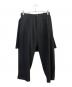 Yohji Yamamoto pour homme（ヨウジヤマモト プールオム）の古着「後ろプリーツ細パンツ」｜ブラック