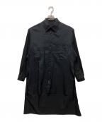 Yohji Yamamoto pour hommeヨウジヤマモト プールオム）の古着「スタッフシャツＡ (CU / クロス)」｜ブラック