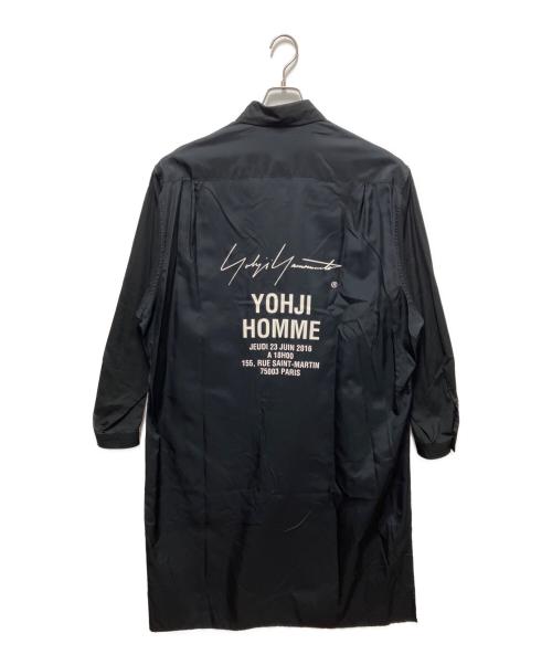 Yohji Yamamoto pour homme（ヨウジヤマモト プールオム）Yohji Yamamoto pour homme (ヨウジヤマモト プールオム) スタッフシャツＡ (CU / クロス) ブラック サイズ:3の古着・服飾アイテム