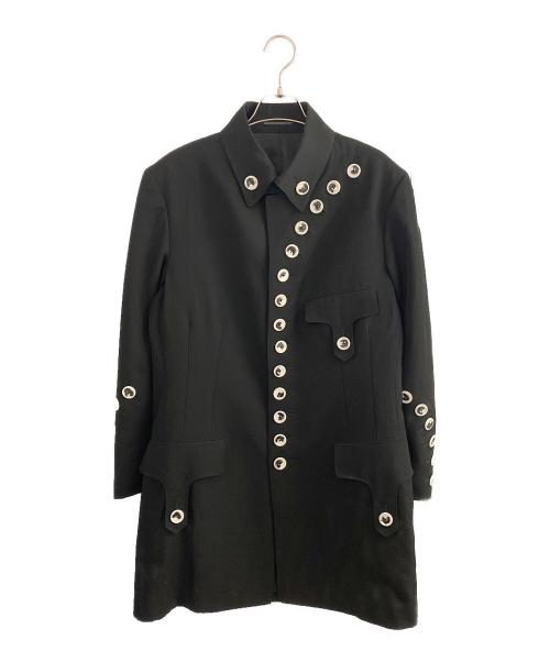 Yohji Yamamoto pour homme（ヨウジヤマモト プールオム）Yohji Yamamoto pour homme (ヨウジヤマモト プールオム) 白釦JKT ブラック サイズ:2の古着・服飾アイテム