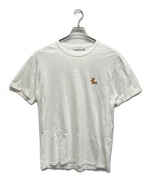 maison kitsune（メゾンキツネ）の古着「チラックスフォックス パッチ クラシック Tシャツ」｜ホワイト