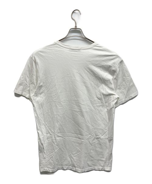 maison kitsune（メゾンキツネ）MAISON KITSUNE (メゾンキツネ) チラックスフォックス パッチ クラシック Tシャツ ホワイト サイズ:Lの古着・服飾アイテム