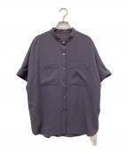 LAUTRE AMONTロートレアモン）の古着「バンドカラーブラウス」｜グレー