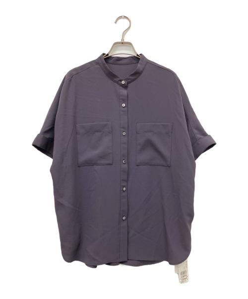 LAUTRE AMONT（ロートレアモン）LAUTRE AMONT (ロートレアモン) バンドカラーブラウス グレー サイズ:40の古着・服飾アイテム