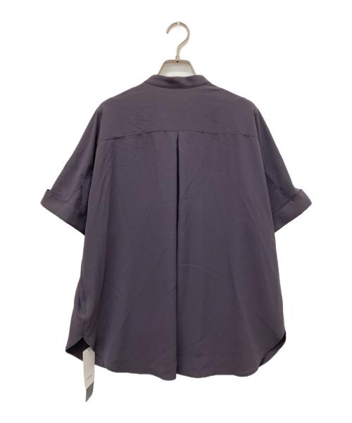 LAUTRE AMONT（ロートレアモン）LAUTRE AMONT (ロートレアモン) バンドカラーブラウス グレー サイズ:40の古着・服飾アイテム
