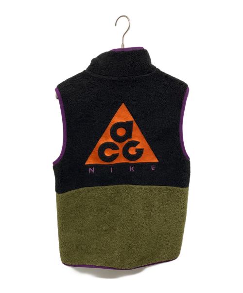 NIKE ACG（ナイキエーシージー）NIKE ACG (ナイキエーシージー) フリースベスト ブラック×パープル サイズ:Sの古着・服飾アイテム