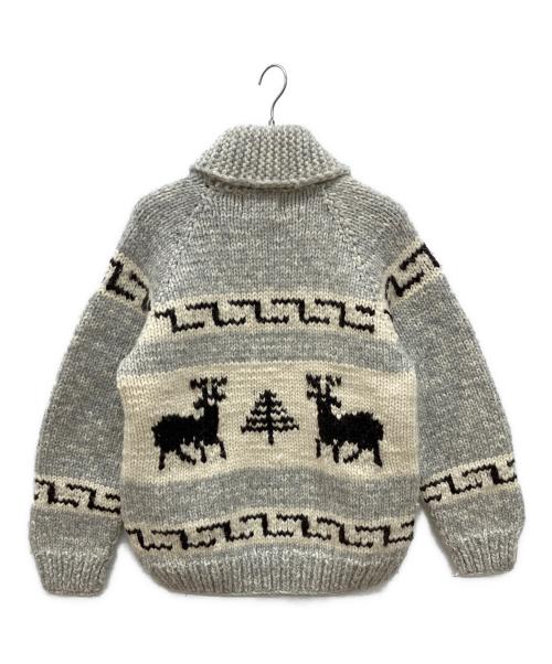 KANATA（カナタ）KANATA (カナタ) カウチンニットジャケット グレー サイズ:不明の古着・服飾アイテム