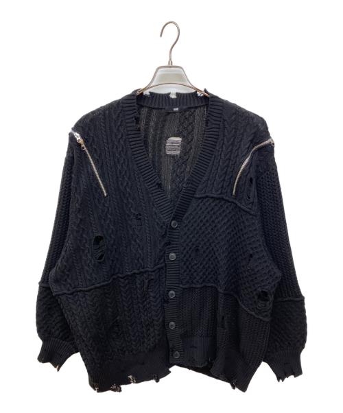 HARE（ハレ）HARE (ハレ) BIGダメージZIPカーディガン ブラック サイズ:FREEの古着・服飾アイテム