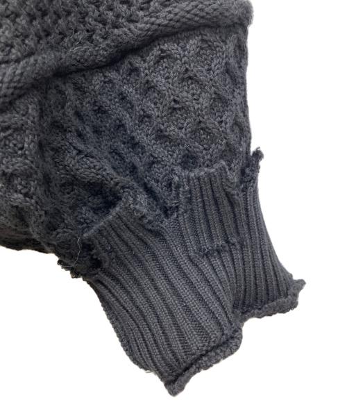 HARE（ハレ）HARE (ハレ) BIGダメージZIPカーディガン ブラック サイズ:FREEの古着・服飾アイテム