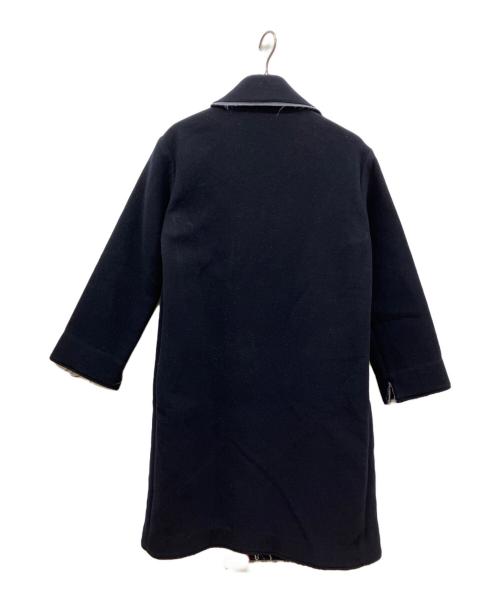 45rpm（45アールピーエム）45rpm (45アールピーエム) 縮絨ウール二重織 コート ネイビー サイズ:3の古着・服飾アイテム