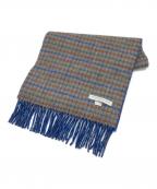 JOHNSTONS OF ELGINジョンストンズオブエルガン）の古着「カシミヤストール」｜ブルー