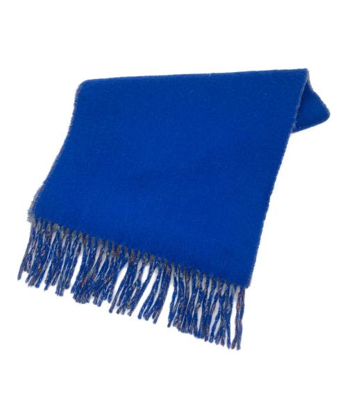 JOHNSTONS OF ELGIN（ジョンストンズオブエルガン）JOHNSTONS OF ELGIN (ジョンストンズオブエルガン) カシミヤストール ブルーの古着・服飾アイテム