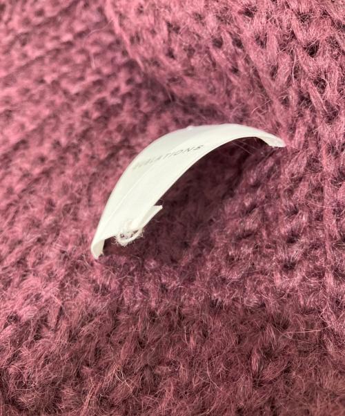 SUBLATIONS（サブレーションズ）SUBLATIONS (サブレーションズ) モヘヤ混ストール ワインレッドの古着・服飾アイテム