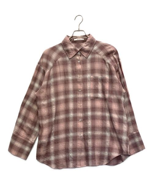 Snidel（スナイデル）Snidel (スナイデル) バリエシャツ ピンク サイズ:FREEの古着・服飾アイテム