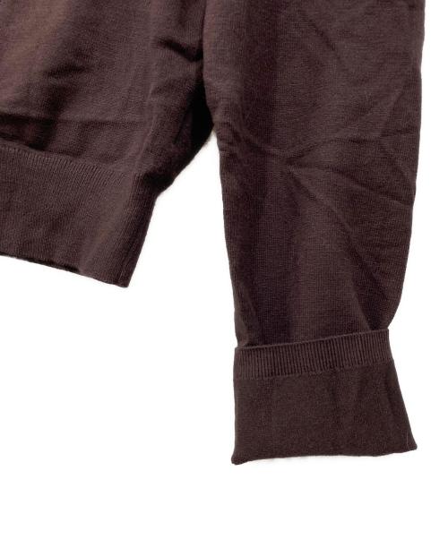 Snidel（スナイデル）Snidel (スナイデル) フラワーモチーフワンポイントカーディガン ブラウン サイズ:Freeの古着・服飾アイテム