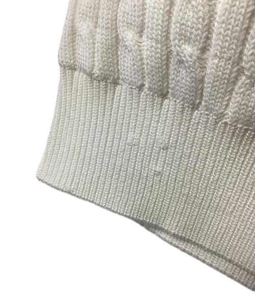 MIESROHE（ミースロエ）MIESROHE (ミースロエ) washableカップインケーブルニットビスチェ ホワイト サイズ:F 未使用品の古着・服飾アイテム