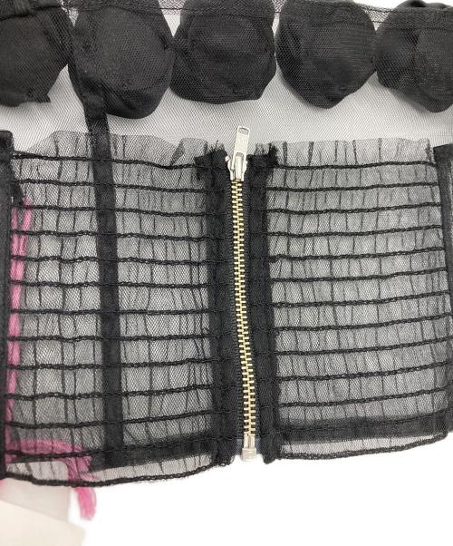 furfur（ファーファー）furfur (ファーファー) コサージュビスチェ ブラック サイズ:Free 未使用品の古着・服飾アイテム